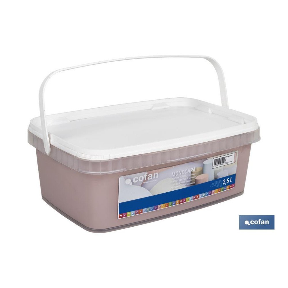 PINTURA PLÁSTICA MONOCAPA ROSA VINTAGE 2,5 L (PACK: 1 UDS)
