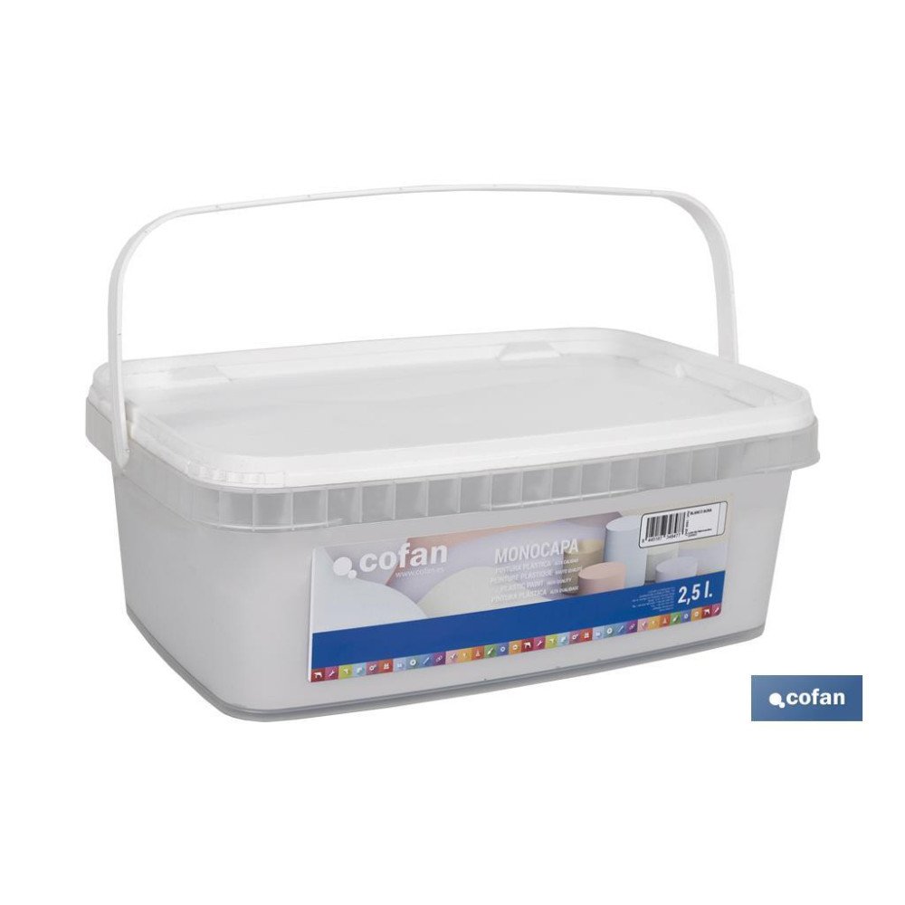 PINTURA PLÁSTICA MONOCAPA BLANCO AURA 2,5 L (PACK: 1 UDS)