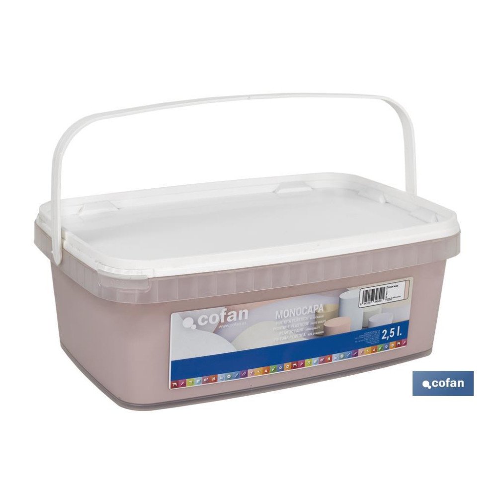 PINTURA PLÁSTICA MONOCAPA ROSA NUDE 2,5 L (PACK: 1 UDS)