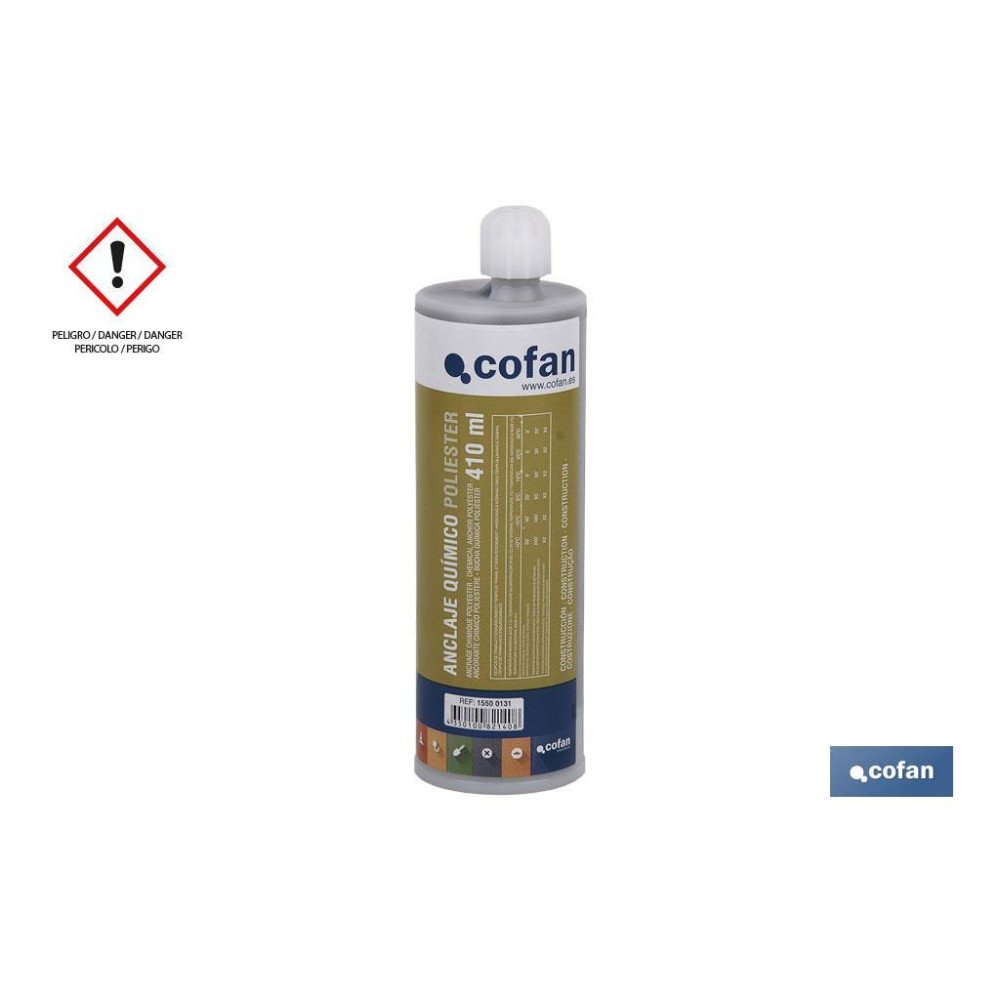 ANCLAJE QUIMICO POLIESTER S/ESTIRENO 410ML (PACK: 1 UDS)