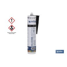 SILICONA ACETICA UNIVERSAL 280 ML NEGRO (PACK: 1 UDS)