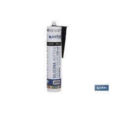 SILICONA ACETICA UNIVERSAL 280 ML NEGRO (PACK: 1 UDS)
