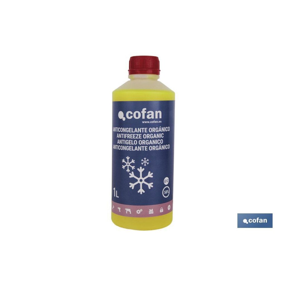 ANTICONGELANTE G-12 50% ORGÁNICO AMARILLO 1 L (PACK: 1 UDS)
