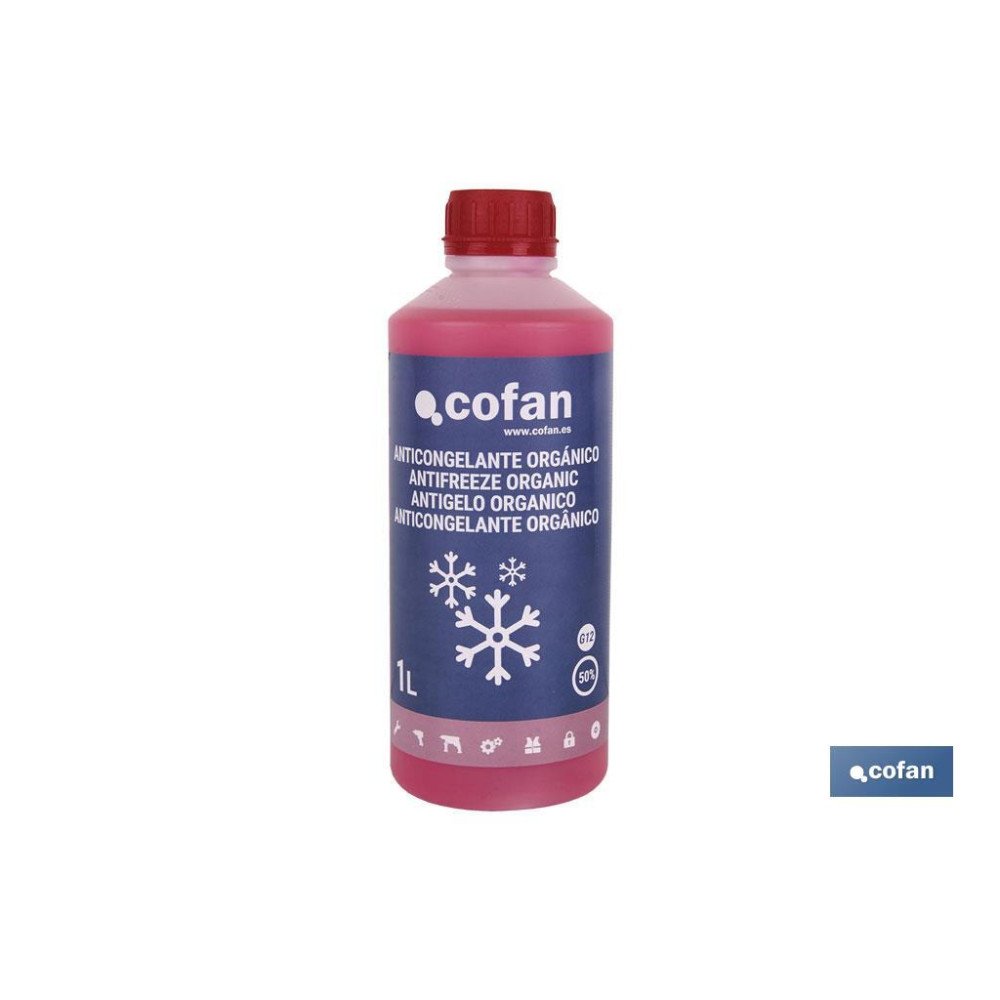 ANTICONGELANTE G-12 ROSA 50% ORGÁNICO 1 L (PACK: 1 UDS)