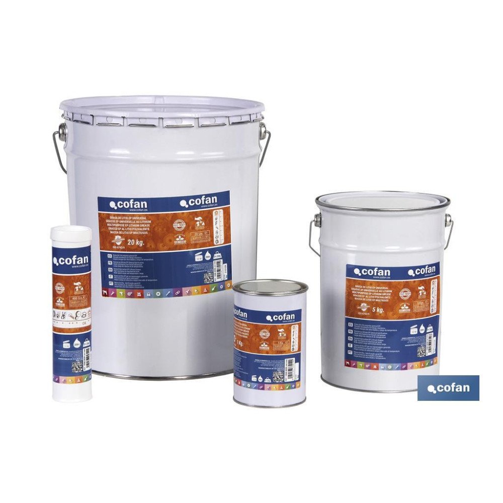 CARTUCHO GRASA LITIO ISO 6743/9 EP 400 GR (PACK: 1 UDS)
