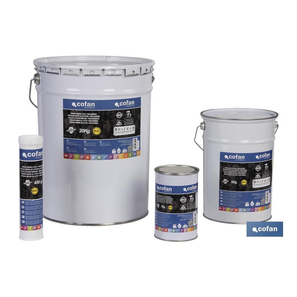 GRASA NEGRA LITIO+MOLIBDENO ENVASE 20 KG (PACK: 1 UDS)