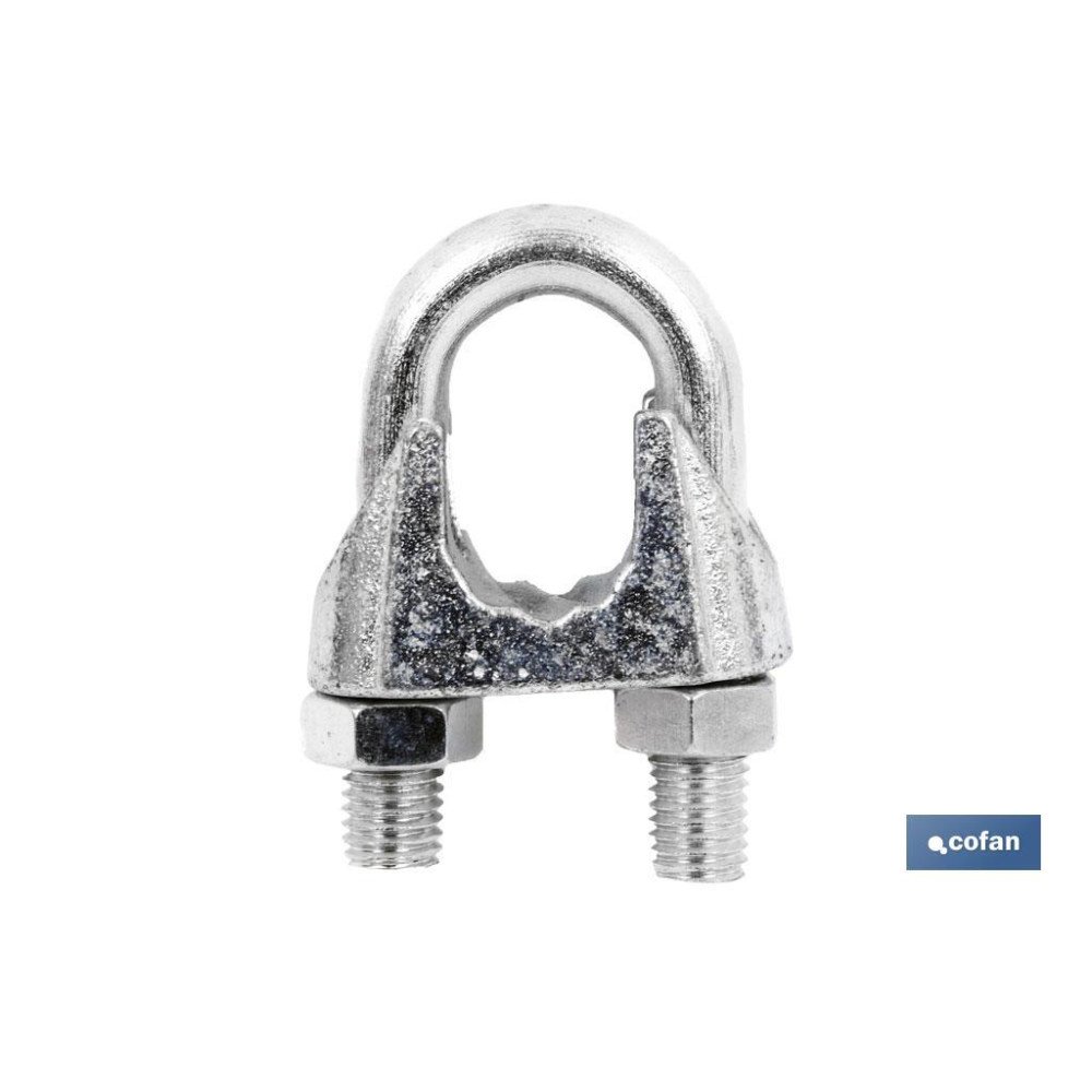 SUJETACABLES DIN-741 ZINCADO M-8 (PACK: 100 UDS)