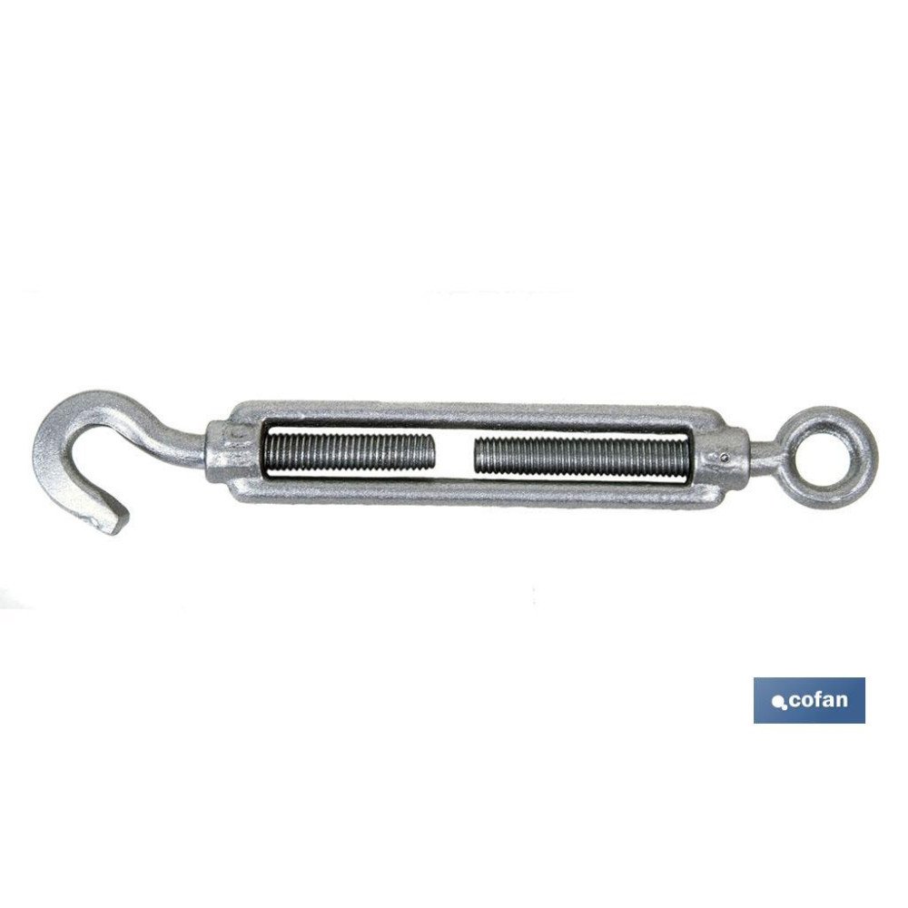 TENSOR GANCHO-ANILLA ZINC. DIN 1480 M-12 venta unitaria (PACK: 1 UDS)