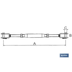 TENSOR HORQ.-HORQ. Z DIN 1480 M-12 venta unitaria (PACK: 1 UDS)