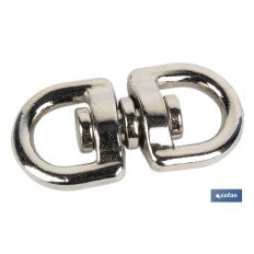 TORNIQUETE  GIRATORIO NIQUELADO 20X20mm (PACK: 50 UDS)