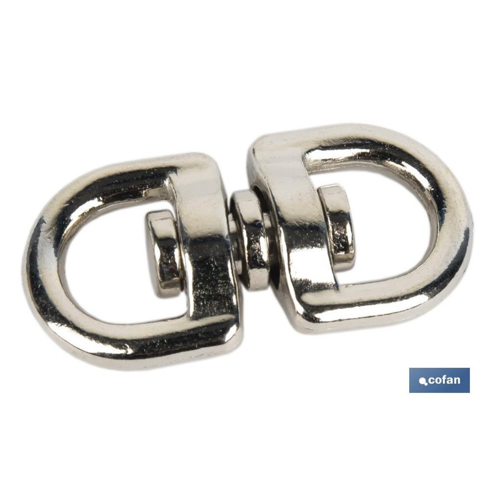 TORNIQUETE  GIRATORIO NIQUELADO 20X20mm (PACK: 50 UDS)