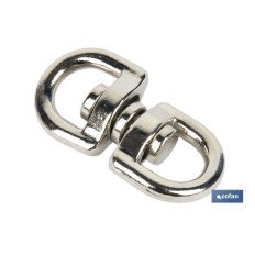 TORNIQUETE  GIRATORIO NIQUELADO 20X20mm (PACK: 50 UDS)