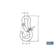 MOSQUETON BOMBERO M-13X160 venta unitaria (PACK: 1 UDS)