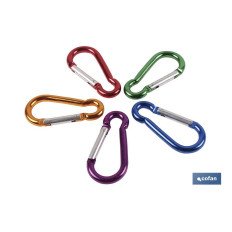 MOSQUETÓN ALUMINIO COLORES...