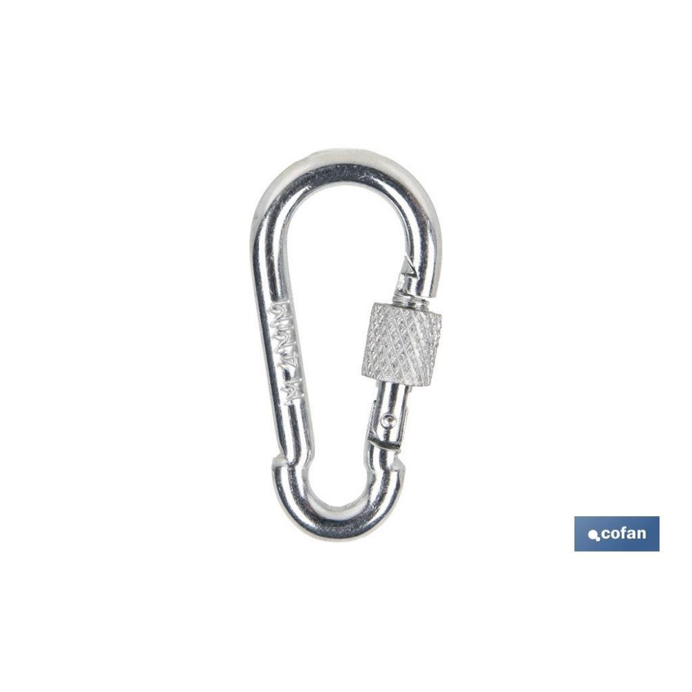 MOSQUETON CON SEGURO M-12X140 (PACK: 10 UDS)