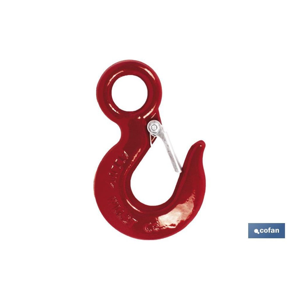 GANCHO C/SEGURO ALTA RESISTENCIA TN-4,5 (PACK: 1 UDS)