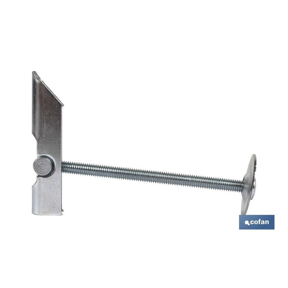 GANCHO BASCULANTE C/TORNILLO M-6 (PACK: 50 UDS)