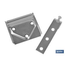 SET COLGADOR DE ARMARIO ZINCADO 53 MM VENTA UNITARIA (PACK: 1 UDS)