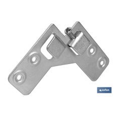 COLGADOR ESCUADRA DOBLE ZINCADO 59X59 MM (PACK: 40 UDS)