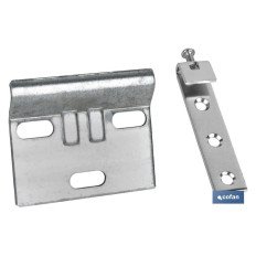 SET COLGADOR DE ARMARIO ZINCADO 60 MM (PACK: 40 UDS)