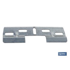 PLACA COLGADOR DOBLE 130 MM CON HUECO 42 MM (PACK: 50 UDS)
