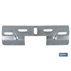 PLACA COLGADOR DOBLE 130 MM CON HUECO 42 MM (PACK: 50 UDS)