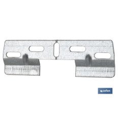 PLACA COLGADOR DOBLE 130 MM CON HUECO 42 MM (PACK: 50 UDS)