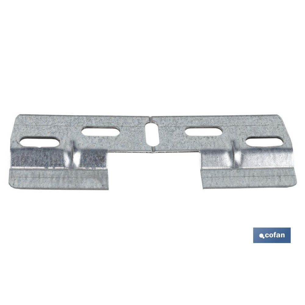 PLACA COLGADOR DOBLE 130 MM CON HUECO 42 MM VENTA UNITARIA (PACK: 1 UDS)