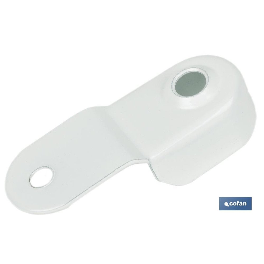 SOPORTE BARRA ARMARIO BLANCO (PACK: 100 UDS)