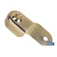 SOPORTE BARRA ARMARIO LATÓN (PACK: 100 UDS)