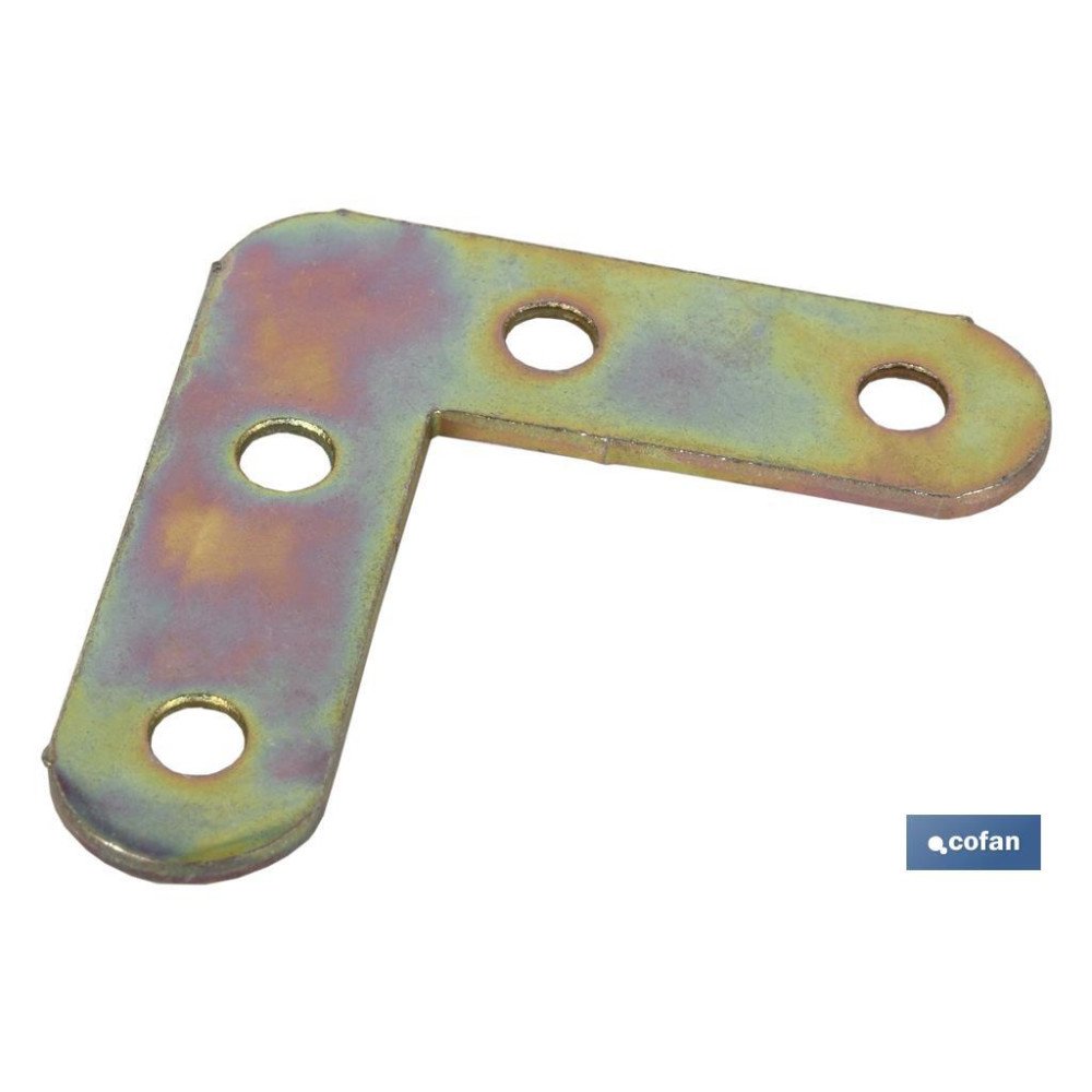 ESCUADRA PLANA 50 MM (PACK: 40 UDS)