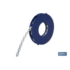 CINTA PERFORADA GALVANIZADA 17 X 0,8 X 10 M (PACK: 1 UDS)