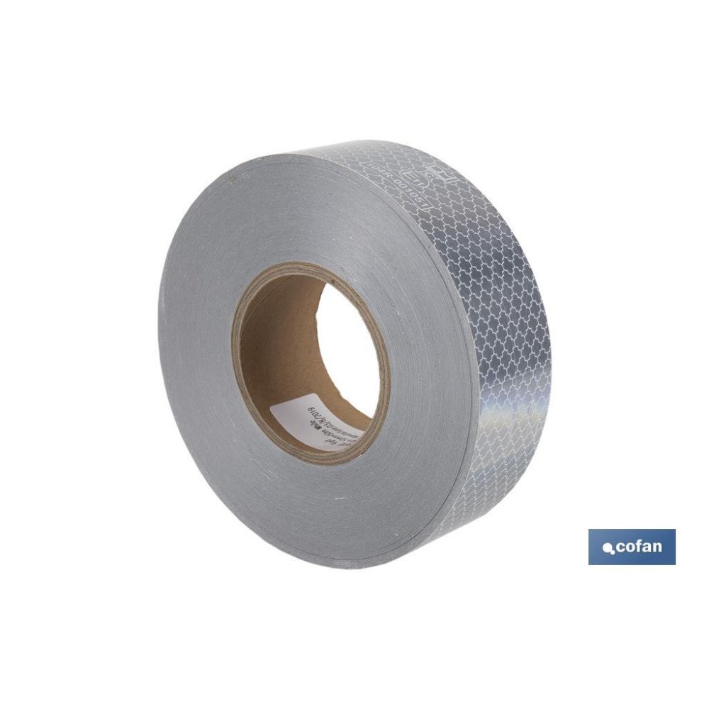 ROLLO RETROREFLECTANTE CONTINUO - 50M BLANCO (PACK: 1 UDS)