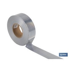ROLLO RETROREFLECTANTE CONTINUO - 50M BLANCO (PACK: 1 UDS)