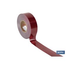ROLLO RETROREFLECTANTE CONTINUO - 50M ROJO (PACK: 1 UDS)