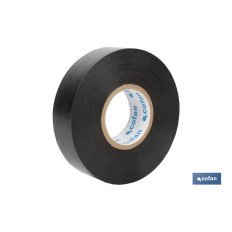 CINTA AISLANTE 180 Micras NEGRA 19mmX20 Metros (PACK: 10 UDS)