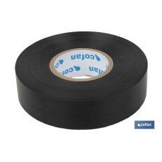 CINTA AISLANTE 180 Micras NEGRA 19mmX20 Metros venta unitaria (PACK: 1 UDS)