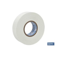 CINTA AISLANTE 180 Micras BLANCA 19mmX20 Metros venta unitaria (PACK: 1 UDS)