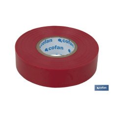 CINTA AISLANTE 180 Micras ROJA 19mmX20 Metros (PACK: 10 UDS)