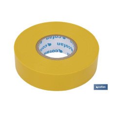 CINTA AISLANTE 180 Micras AMARILLA 19mmX20 Metros (PACK: 10 UDS)