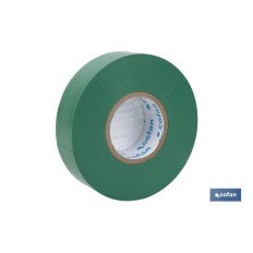 CINTA AISLANTE 180 Micras VERDE 19mmX20 Metros venta unitaria (PACK: 1 UDS)
