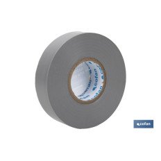 CINTA AISLANTE 180 Micras GRIS 19mmX20 Metros (PACK: 10 UDS)