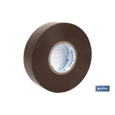 CINTA AISLANTE 180 Micras MARRON 19mmX20 Metros venta unitaria (PACK: 1 UDS)