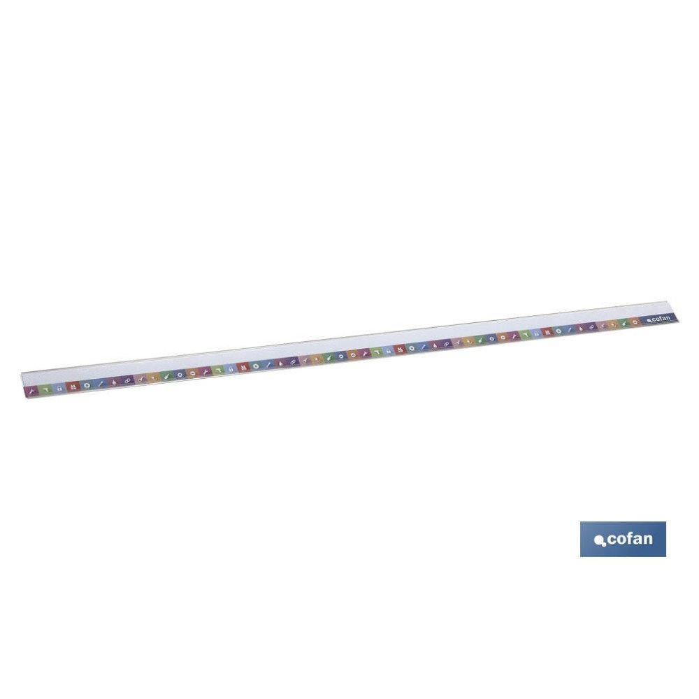PORTAPRECIOS C/TIRA PARA BANDEJA 1000 X 39 MM (PACK: 1 UDS)