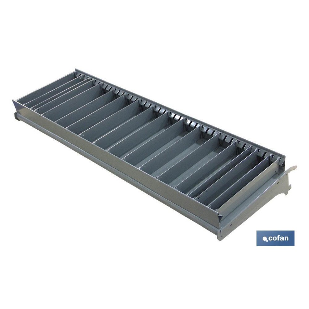 BANDEJA ANGULAR EXPOS.(1000 X 300 MM) + 18 SEPARAD. (PACK: 1 UDS)