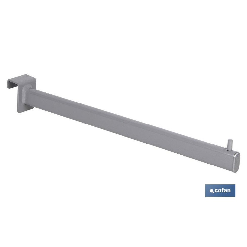 PERCHA RECTA OVALADA DE TUBO 400MM (PACK: 1 UDS)