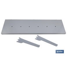 CONJUNTO BANDEJA 1000X300MM CON 6 ORIFICIOS DE 9 MM (PACK: 1 UDS)