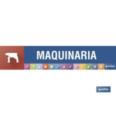 SEÑALETICA IMANTADA PARA EXPOSITOR 975 x 200 mm - MAQUINARIA (PACK: 1 UDS)