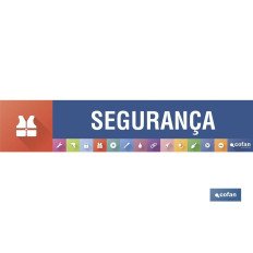SEÑALETICA IMANTADA PORTUGUES PARA EXPOSITOR 975 X 200 MM - SEGURANÇA (PACK: 1 UDS)