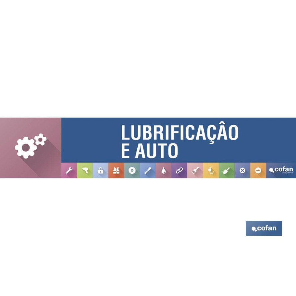 SEÑALETICA IMANTADA PORTUGUES PARA EXPOSITOR 975 X 200 MM - LUBRIFICAÇAO E AUTO (PACK: 1 UDS)